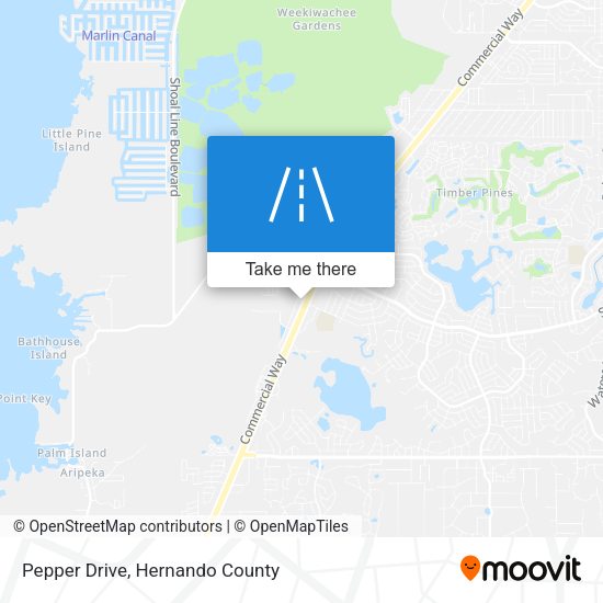 Pepper Drive map