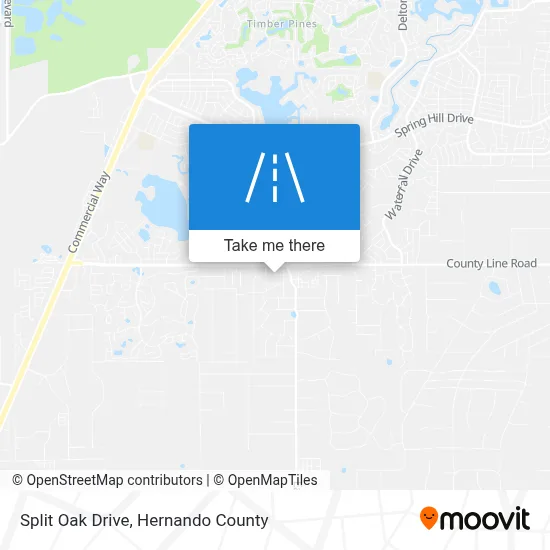 Split Oak Drive map