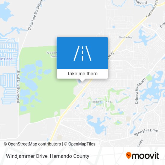 Windjammer Drive map