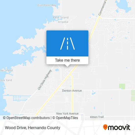 Wood Drive map