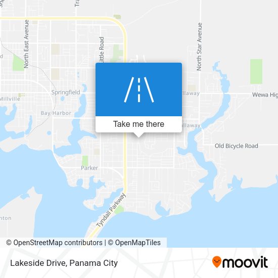 Mapa de Lakeside Drive