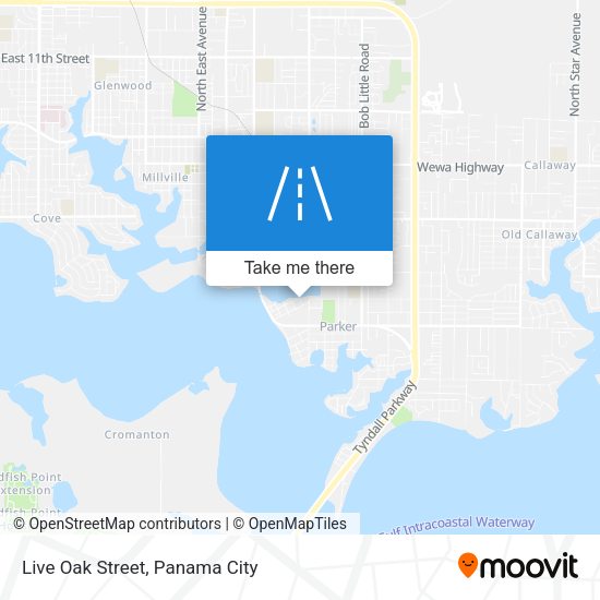 Mapa de Live Oak Street