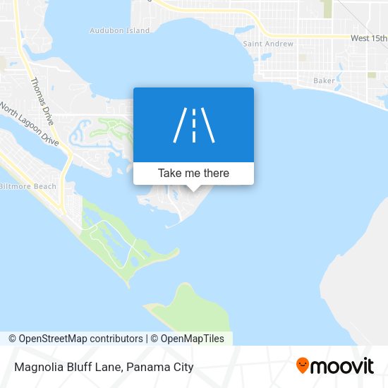Magnolia Bluff Lane map
