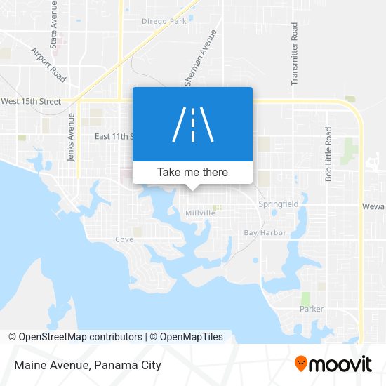 Mapa de Maine Avenue