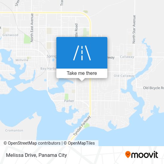 Mapa de Melissa Drive