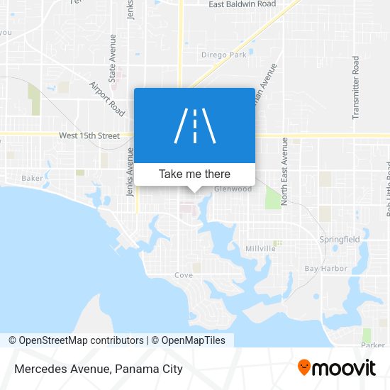 Mercedes Avenue map