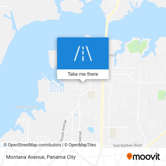 Montana Avenue map