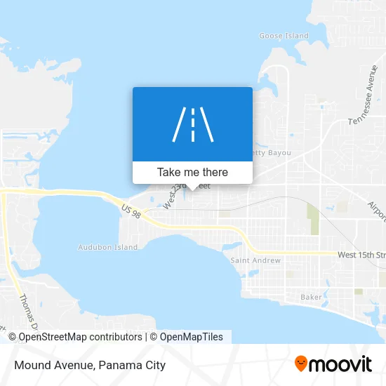 Mound Avenue map