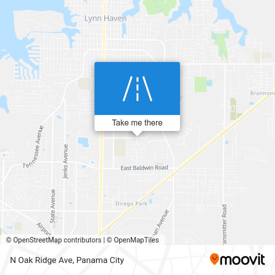 N Oak Ridge Ave map