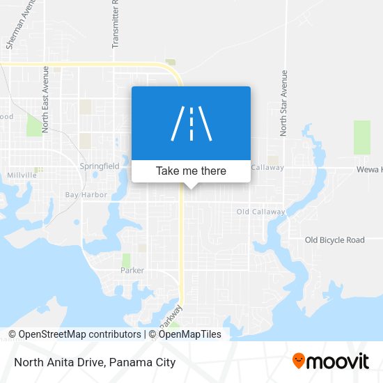 North Anita Drive map