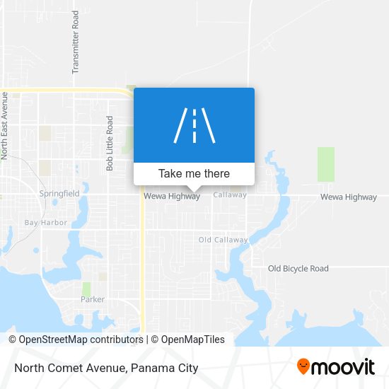 North Comet Avenue map