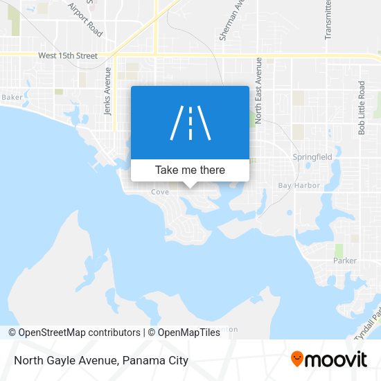 North Gayle Avenue map