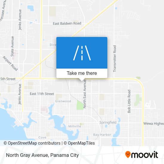 North Gray Avenue map