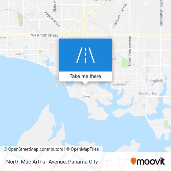 Mapa de North Mac Arthur Avenue