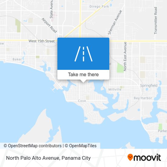 North Palo Alto Avenue map