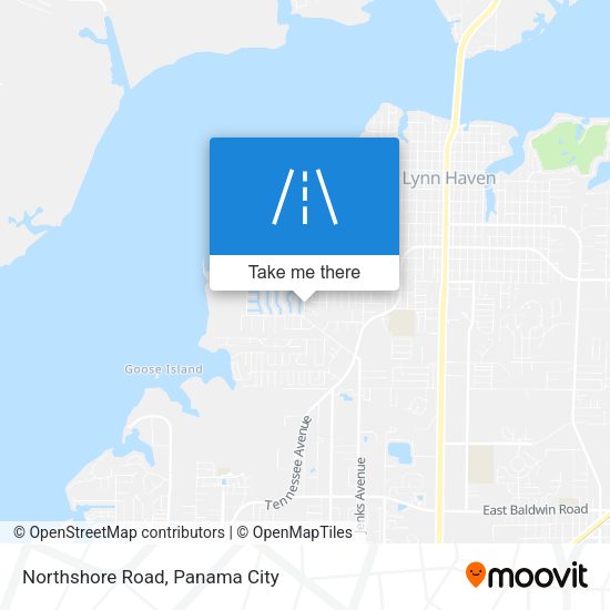 Northshore Road map