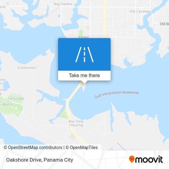 Oakshore Drive map