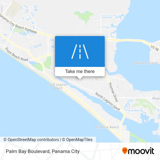 Palm Bay Boulevard map