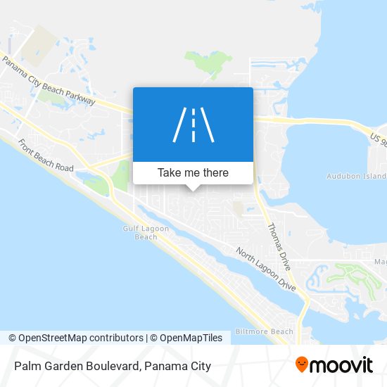 Palm Garden Boulevard map