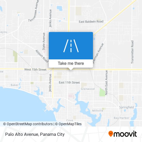 Palo Alto Avenue map