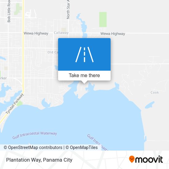 Plantation Way map