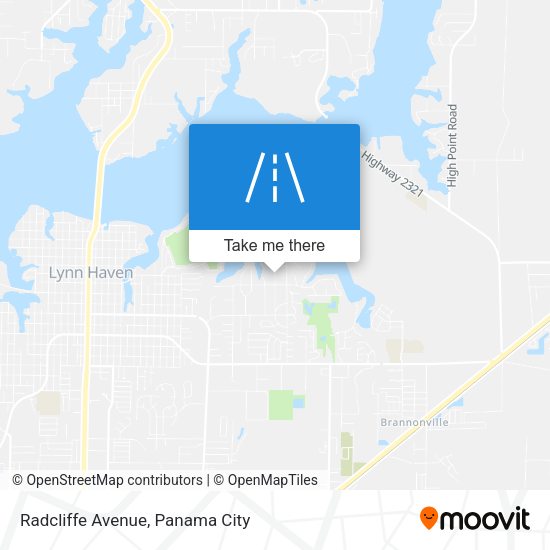 Radcliffe Avenue map