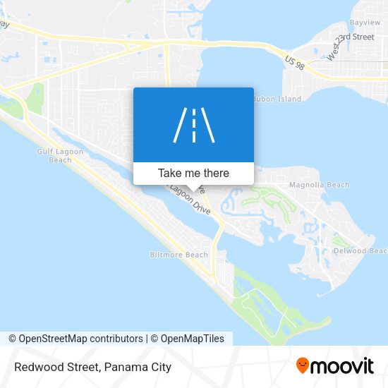 Redwood Street map