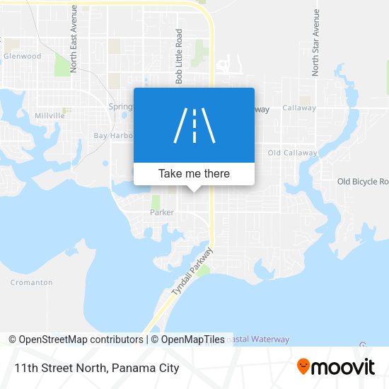 11th Street North map