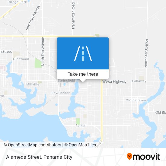 Alameda Street map
