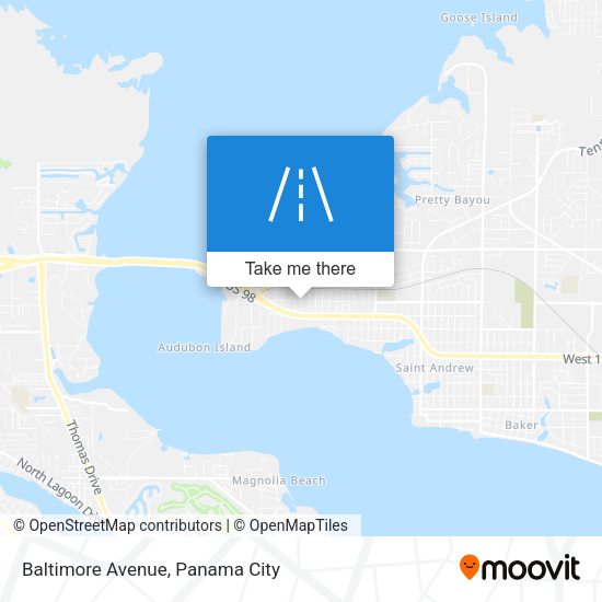 Baltimore Avenue map