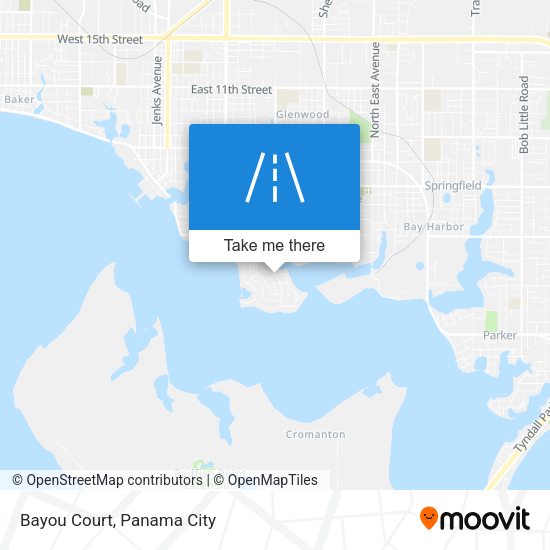 Mapa de Bayou Court