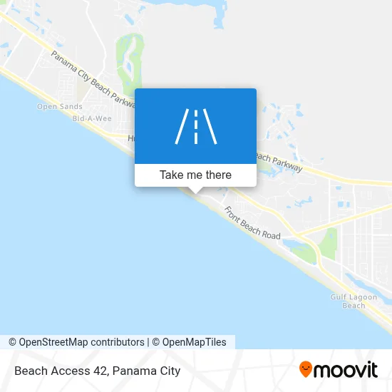 Beach Access 42 map