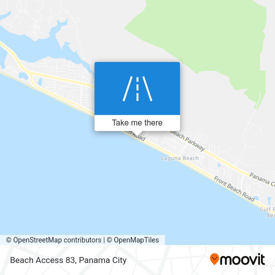 Mapa de Beach Access 83