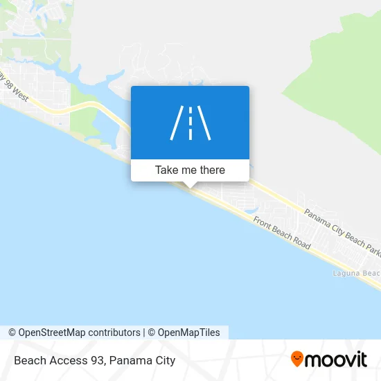 Beach Access 93 map