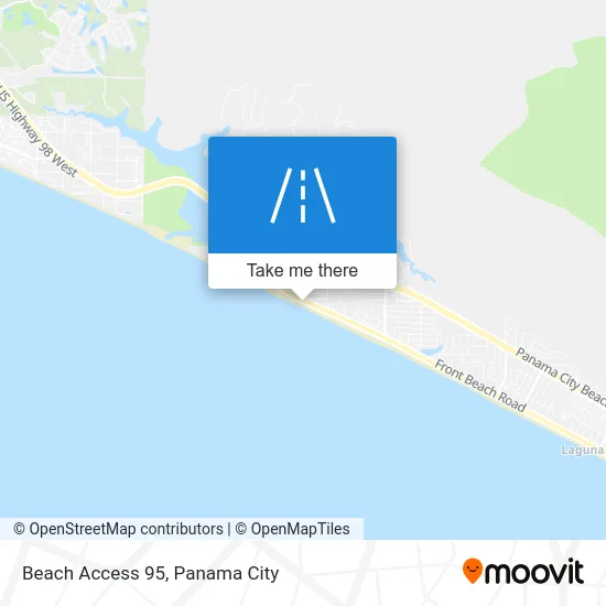 Beach Access 95 map