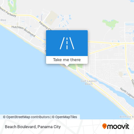 Mapa de Beach Boulevard