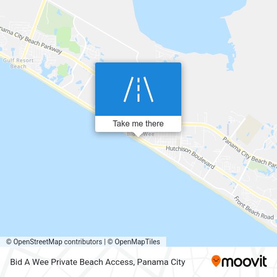 Bid A Wee Private Beach Access map