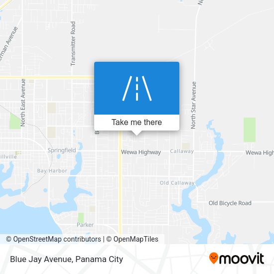Blue Jay Avenue map