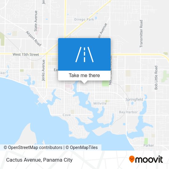 Cactus Avenue map