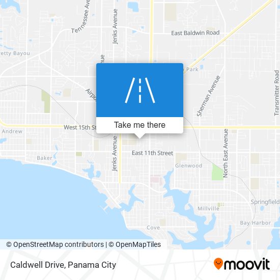 Caldwell Drive map