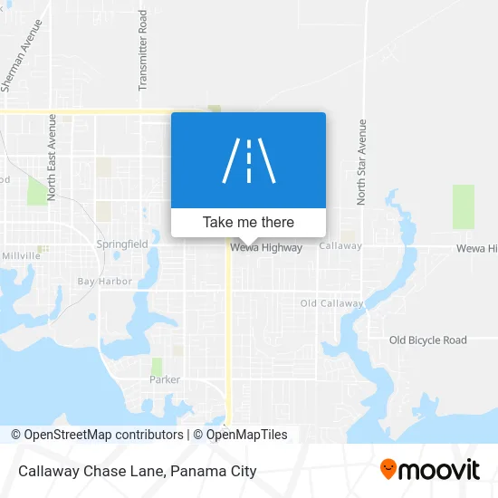 Callaway Chase Lane map