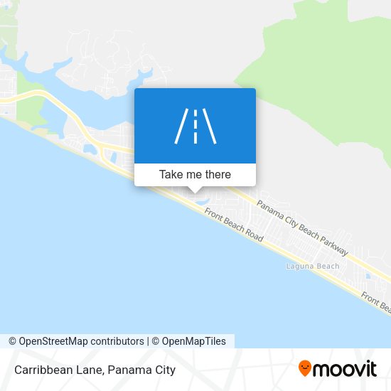Carribbean Lane map
