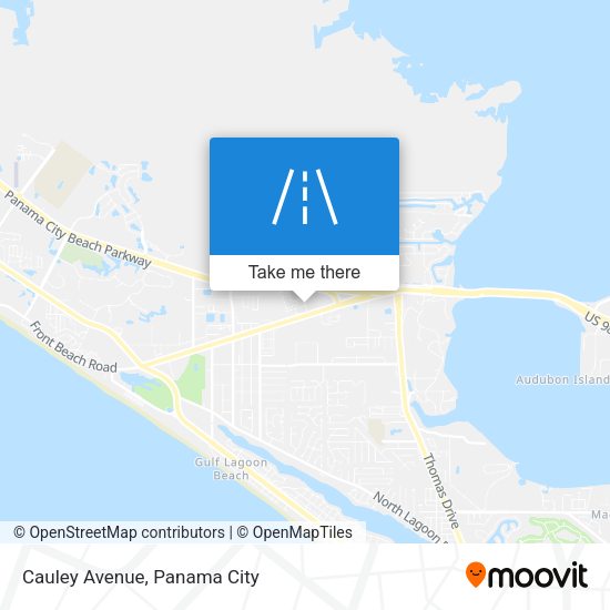 Cauley Avenue map