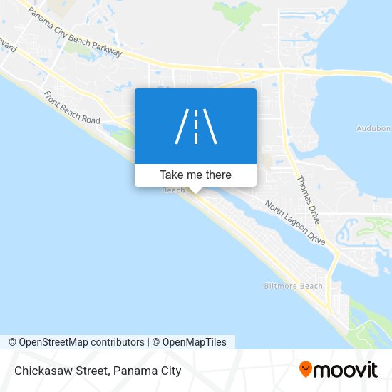 Chickasaw Street map