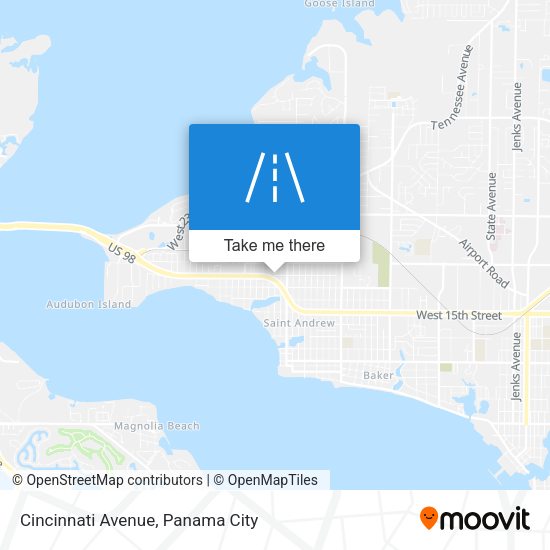 Mapa de Cincinnati Avenue
