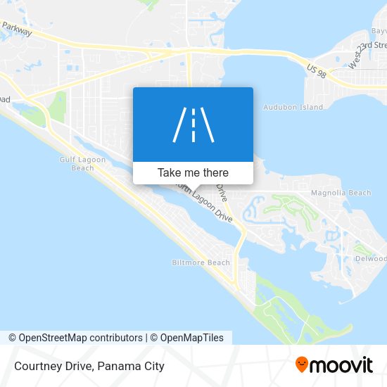 Courtney Drive map
