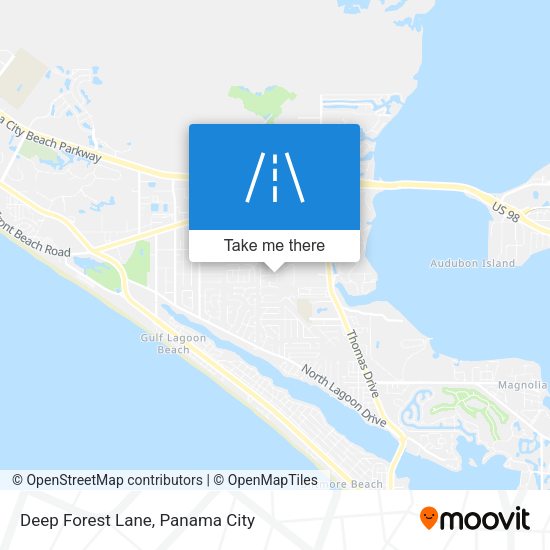 Mapa de Deep Forest Lane