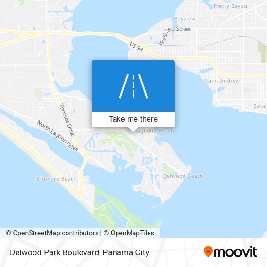 Mapa de Delwood Park Boulevard