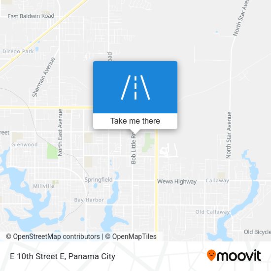 E 10th Street E map