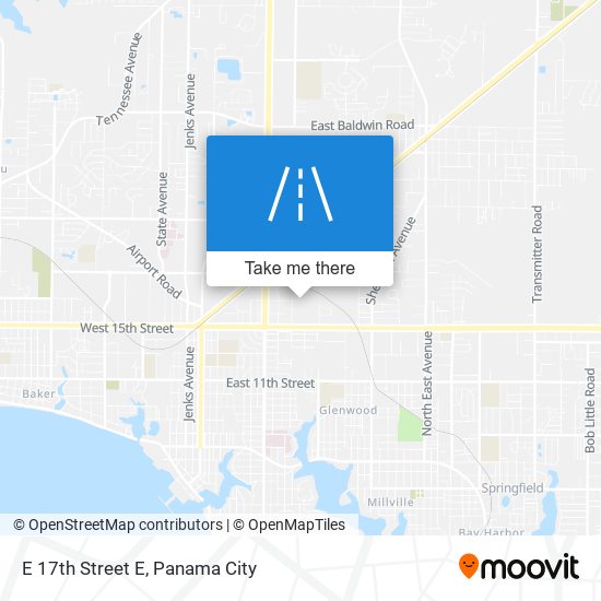 E 17th Street E map